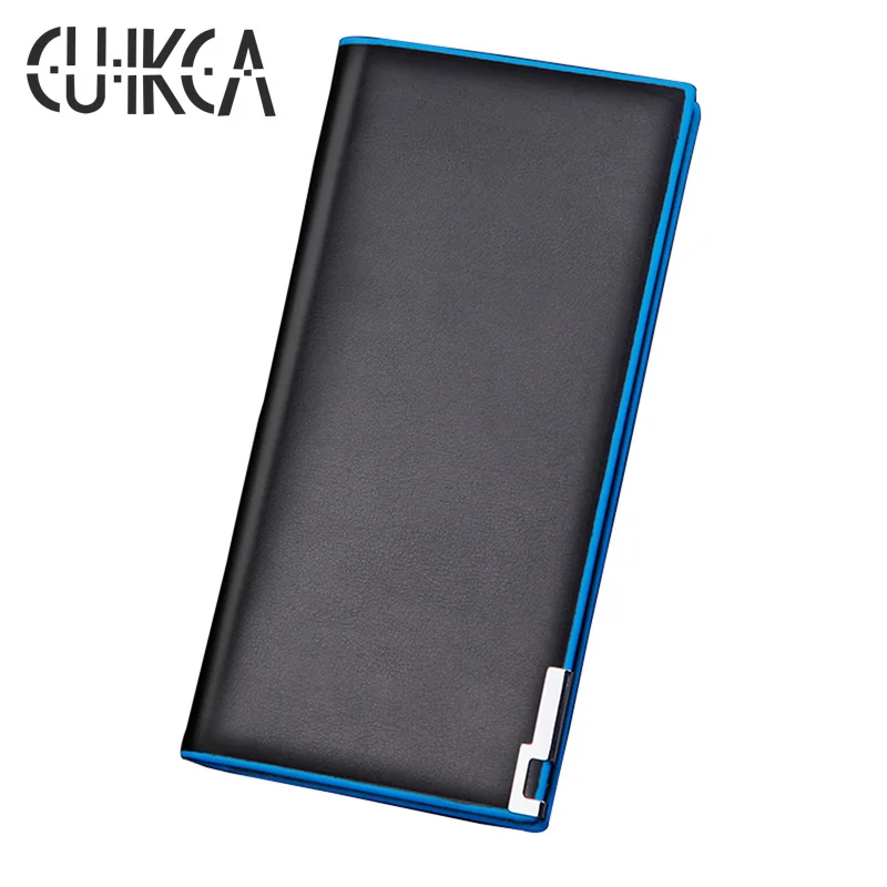 CUIKCA новая модная сумка мужской кошелек с синими краями железная узором