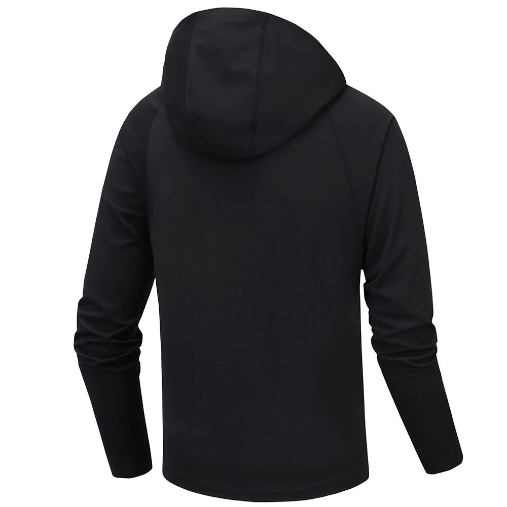 

New Men Sportswear Sport Tops Breathable Pullover Casual Hooded Windproof Exercise Jogging Long Sleeve Outdoor Sports Wear 2021