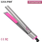 LISAPRO Новое поступление 2 в 1 выпрямитель для волос и бигуди с длинной пластиной плоский утюг и щипцы для завивки Профессиональный инструмент для укладки волос
