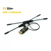 frsky r9slim ota receiver with 2 t style dipole antennas optimized 900mhz long range receiver