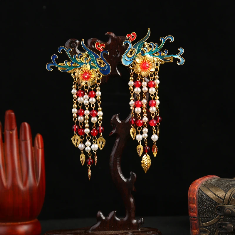 Заколка для волос Hanfu заколка в античном стиле зажимы ожерелье воротник