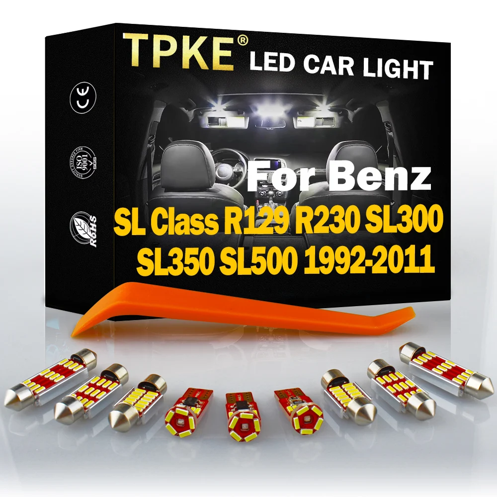 

TPKE Canbus For Mercedes Benz SL Class R129 R230 SL300 SL350 SL500 1992-2011 Vehicle Car LED Interior Map Dome Trunk Light Kit