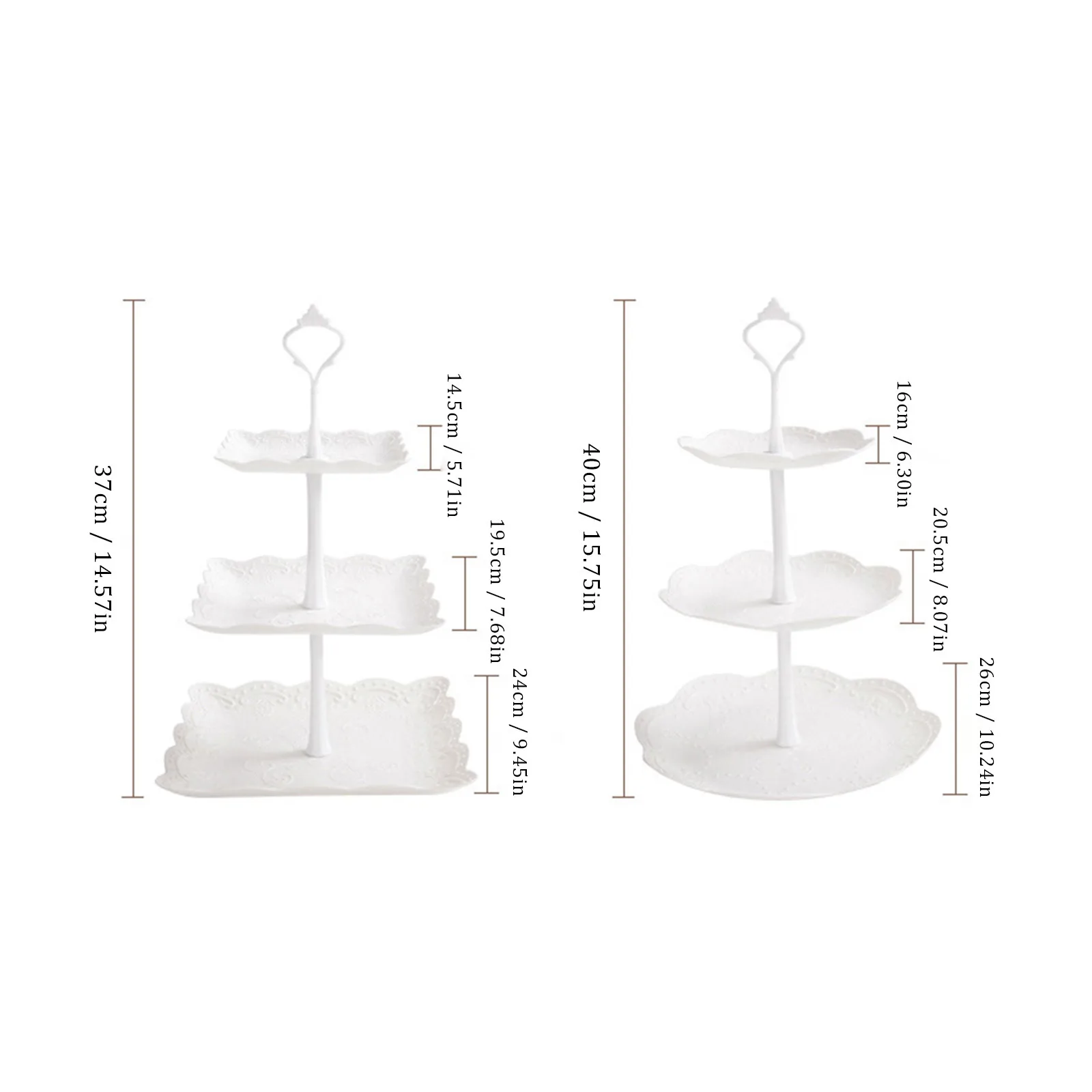 Бытовой специальные лоток с тремя-слоеный пирог десерт Дисплей стенд в