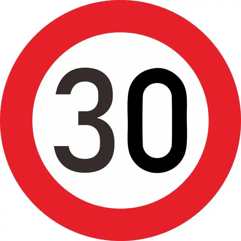 Высококачественная модная наклейка для автомобиля ограничение скорости 10 20 30 40 50