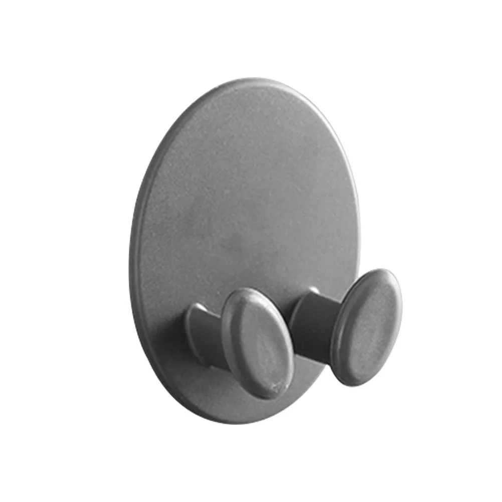 2PCS Plug Hook Wall Mounted Adhesive Home Office Two Feet Bathroom Punching Free Socket Holder Cable Organizer Space Saving |