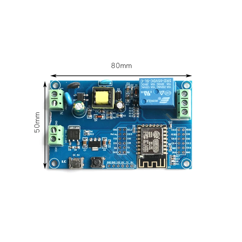 ESP8266 ESP-12F триггерный релейный модуль переменного тока 90 -250V AC/DC 12V WI-FI