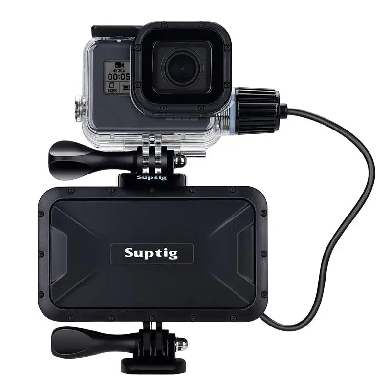 Водонепроницаемый внешний аккумулятор Suptig 7800 мАч, зарядное устройство, водонепроницаемый чехол для GoPro Hero 10/9/8/7/5/4/3 +/3, зарядное устройство для экшн-камеры