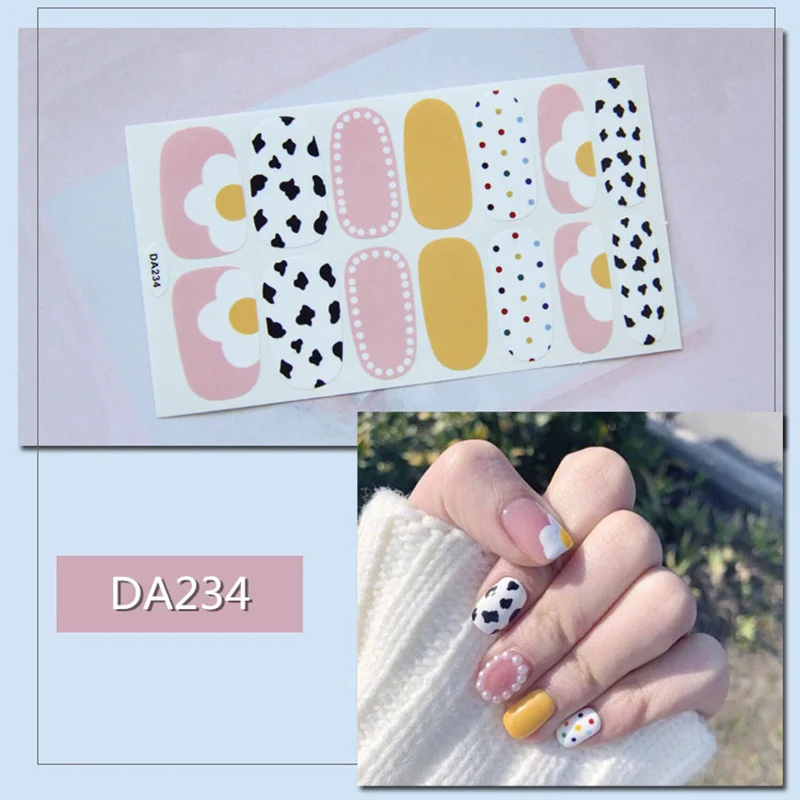 Девушки наклейки ногтей лак Gradation Девушка водонепроницаемый экологический