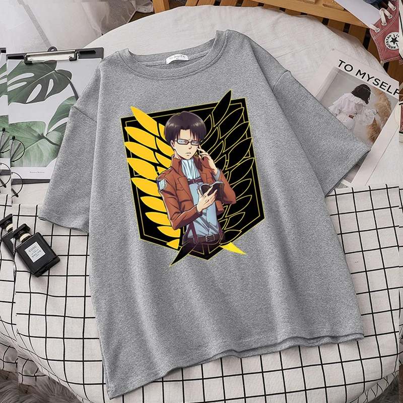 

Women Attack On Titan Shingeki No Kyojin Tshirt Harajuku Tumblr Brand Ulzzang T Shirt Aesthetic Short Sleeve Tee Round Neck Tops
