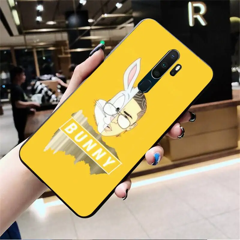 HUAGETOP Bad Bunny artist мягкий резиновый чехол для телефона Oppo A5 A9 2020 A5S Reno2 z Renoace 3pro
