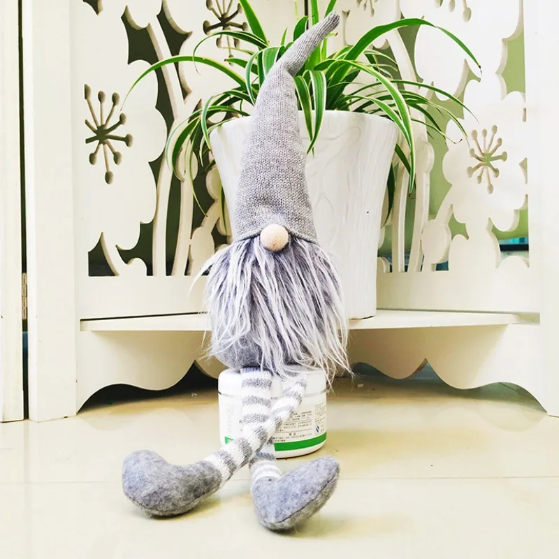 Трикотажные сидя Tomte рождественские украшения куклы гном настольные статуэтки Санта украшения праздничный подарок продукты
