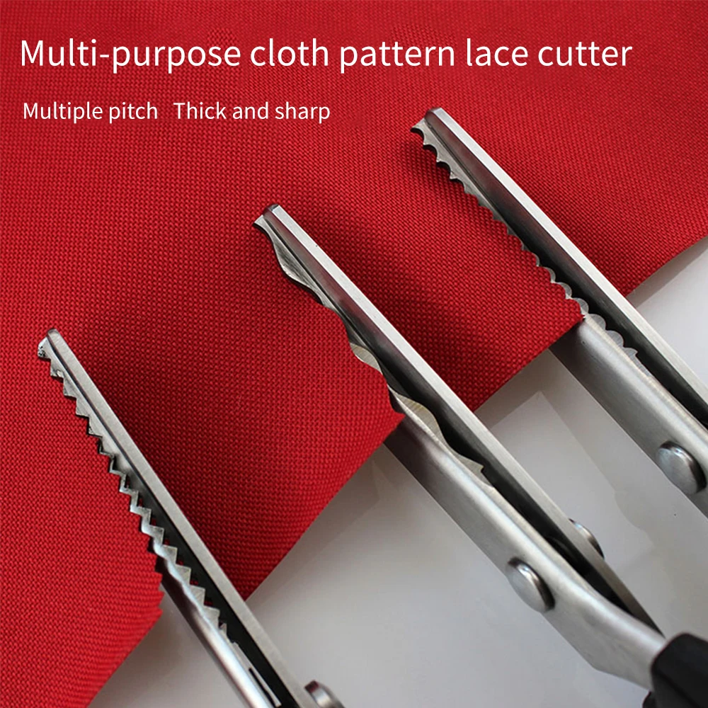 Ножницы для шитья из нержавеющей стали зубчатые круглые рукоделия сделай сам