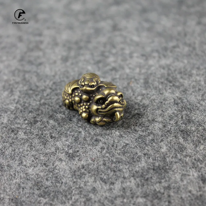 Медная Лягушка на удачу маленькие украшения для чайной церемонии Античная