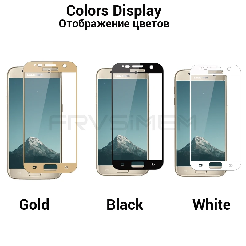 Пленка из закаленного стекла FRVSIMEM 9H с полным покрытием для Samsung Galaxy A3 A5 2016 2017 J2 J5