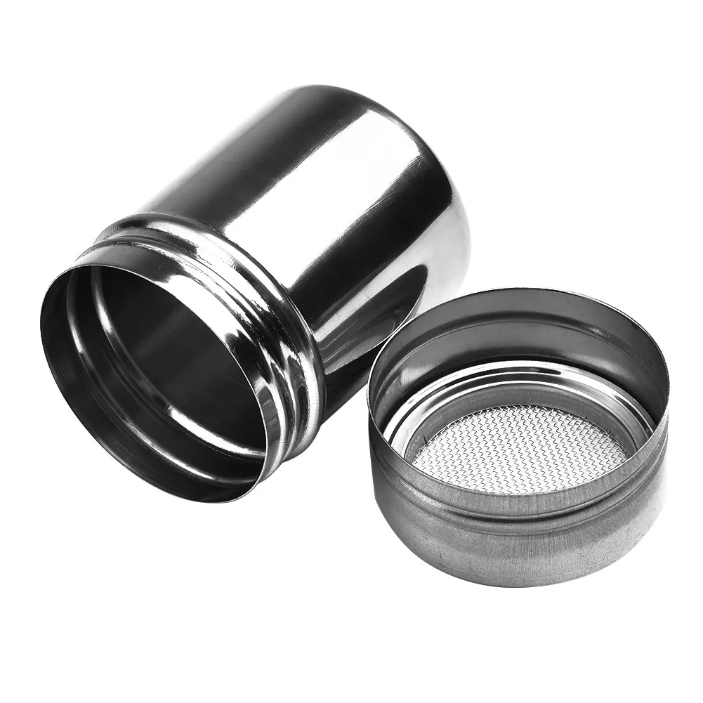 

Dining Seasoning jar Professional Cooking Stainless steel 2Pcs BBQ With lid