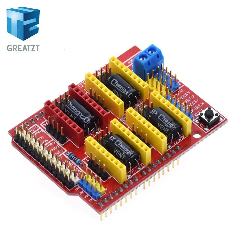 Гравировальный станок GREATZT cnc shield v3/3D принтер/+ 4 платы расширения драйверов A4988 для