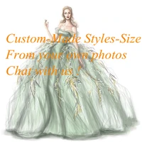 floria customize styles and sizes for customers pictures wedding party dress prom gown womens clothes special occasion