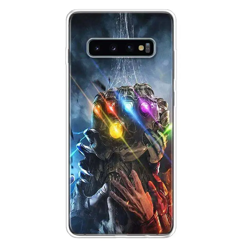 Thano Бесконечность перчатку крышка чехол для телефона для samsung Galaxy S10+ Note 10 9 8 S9 S8 J4 J6 J8 плюс S7 S6 корпус под плетенную сумку