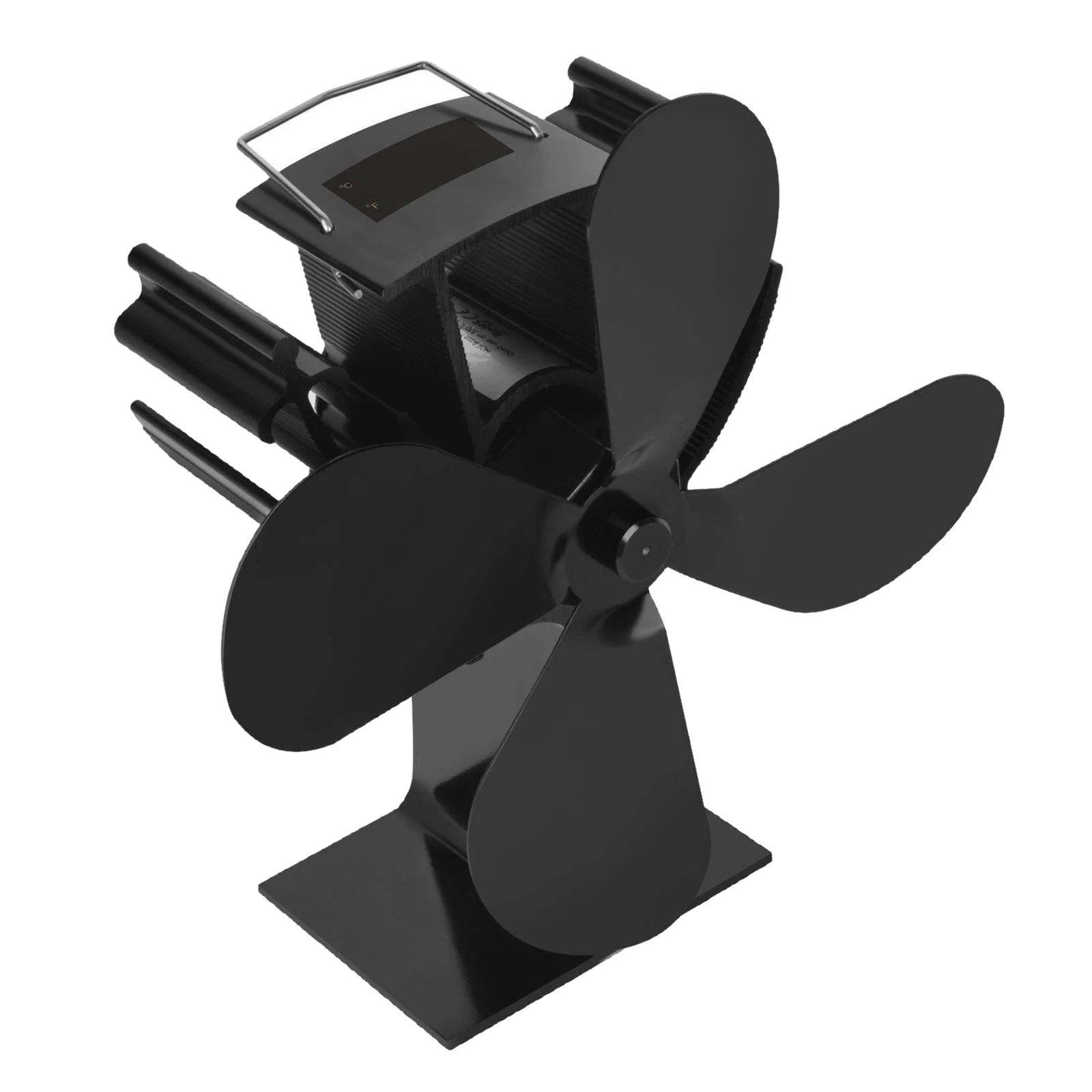 

4-Blade Powered Stove Fan for Wood/Log Burner/Fireplace Distribution