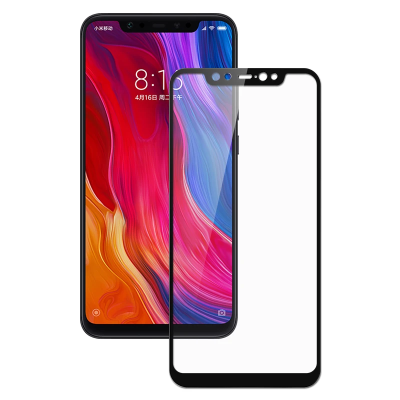 Защитная пленка для экрана xiaomi mi8 закаленное стекло 8 полное покрытие полный клей