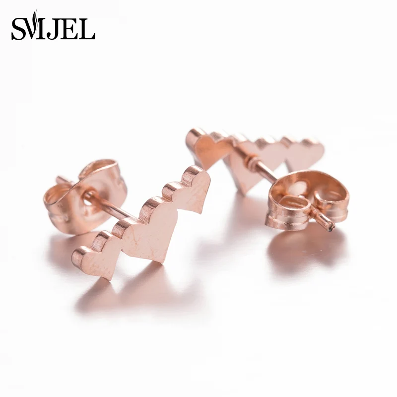 SMJEL оптовые смешанные стили цветы геометрические звезды сердце маленькие серьги