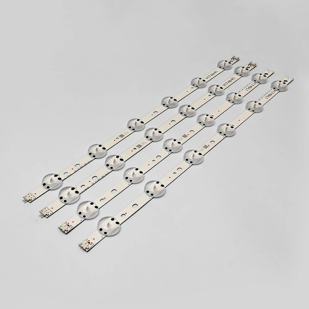 Новый набор из 4 шт. светодиодный комплект для телевизора LG 49UV340C 49UJ6565 49UJ670V V17 49 R1 L1