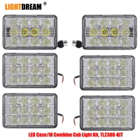 6x4 LED Cab Light Kit For Case IH Combine TL2388-KIT Includes 2pcs LD6603 (Center  Hi/Lo Beams) + 4pcs LD6607 (Outer High Beams)