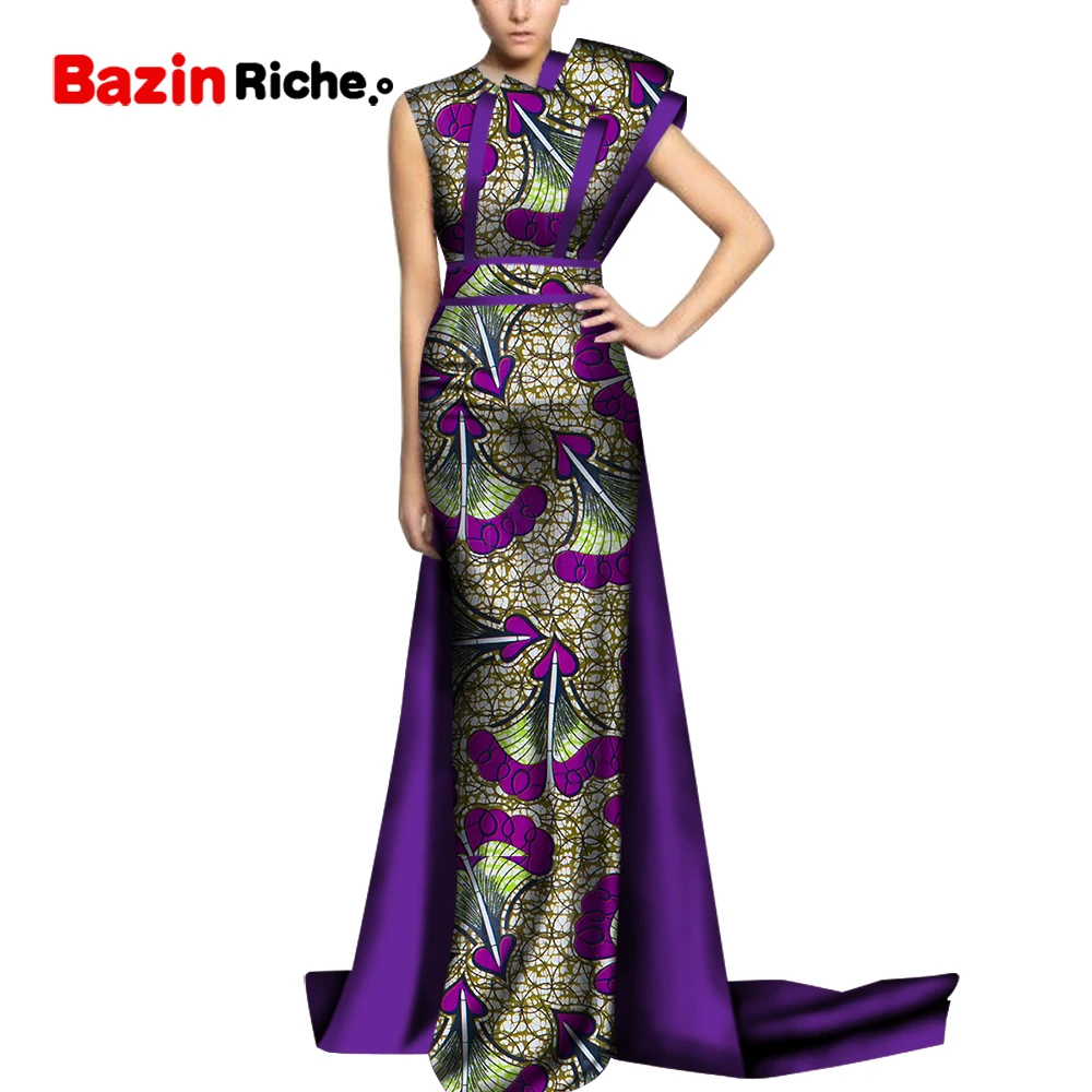 Африканские свадебные платья для женщин Дашики с принтом вечерние Vestidos Женская