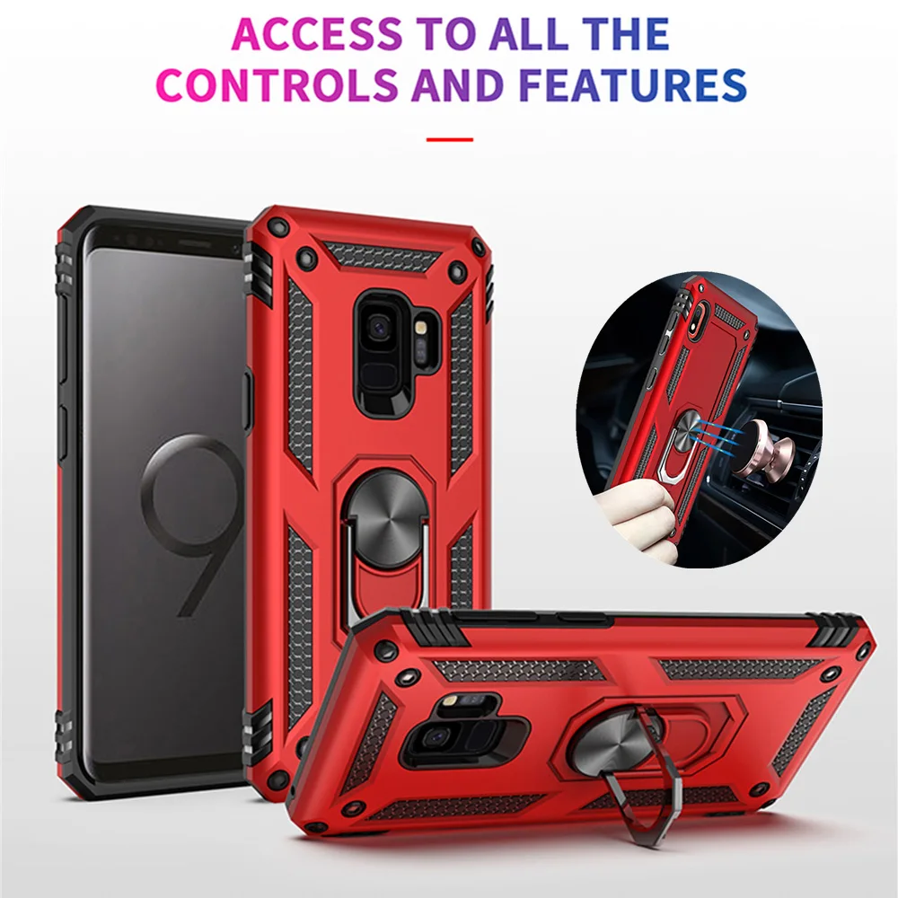 Для samsung Galaxy S9 S10 S8 Plus E кронштейн чехол для телефона Note9 Note8 A9 A7 A6 2018 360 градусов все