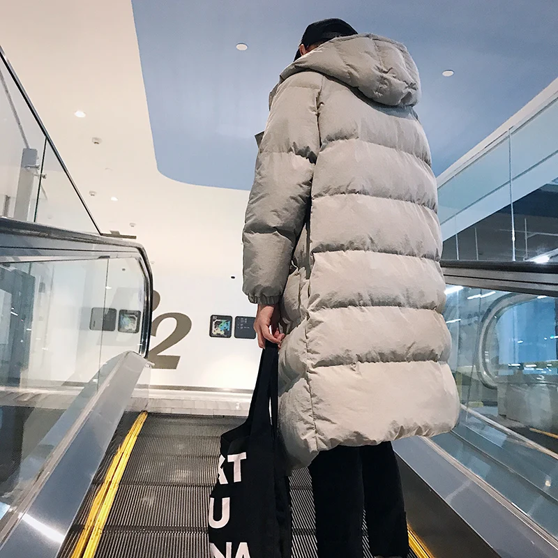 PViviYong Winter jacket men fashion male hooded coat jackets men high quality cotton Long coat men clothes bread parka 999