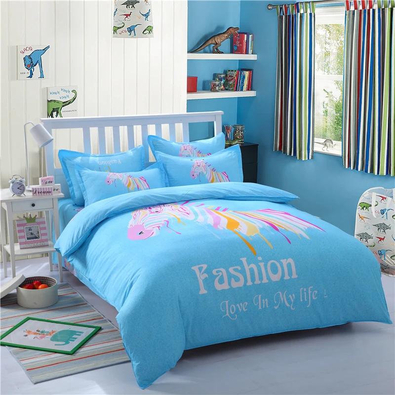 Модный комплект постельного белья с героями мультфильмов милое искусственное