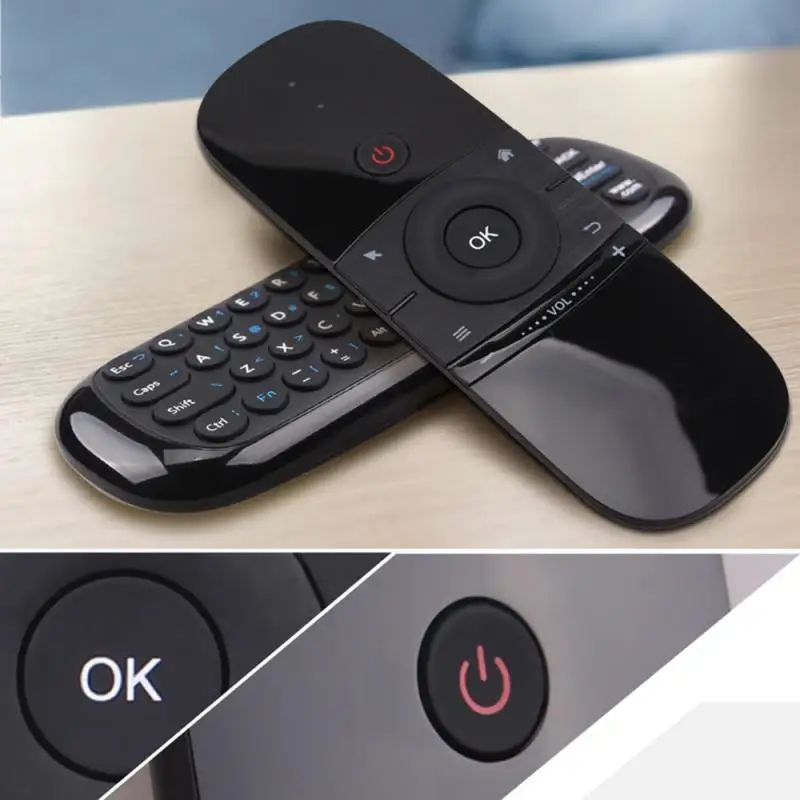 New W1 Infrared Sensing Body Sense Mini 2.4G Wireless Keyboard Double-Sided Air Fly Mouse USB Remote For Android TV BOX PC | Электроника