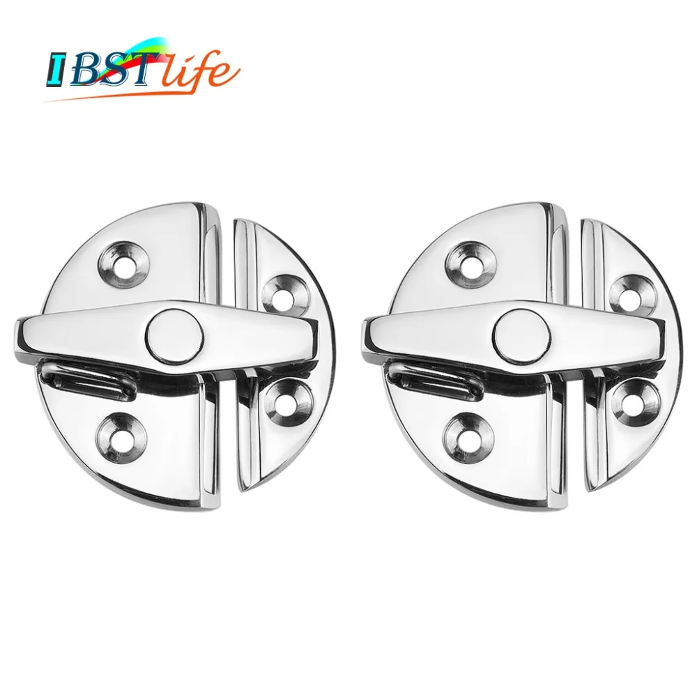 

2PCS Marine Grade Stainless Steel 316 Boat Door Cabinet Hatch Round Turn Button Twist Catch Latch Marine Hardware Accessories