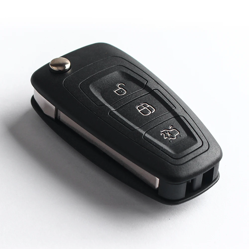 KEYYOU 20X Flip Folding Remote Key Shell Car Cover 3 Buttons For Ford Focus Mondeo Fiesta 2013 Fob Auto Case HU101 Blade | Автомобили и