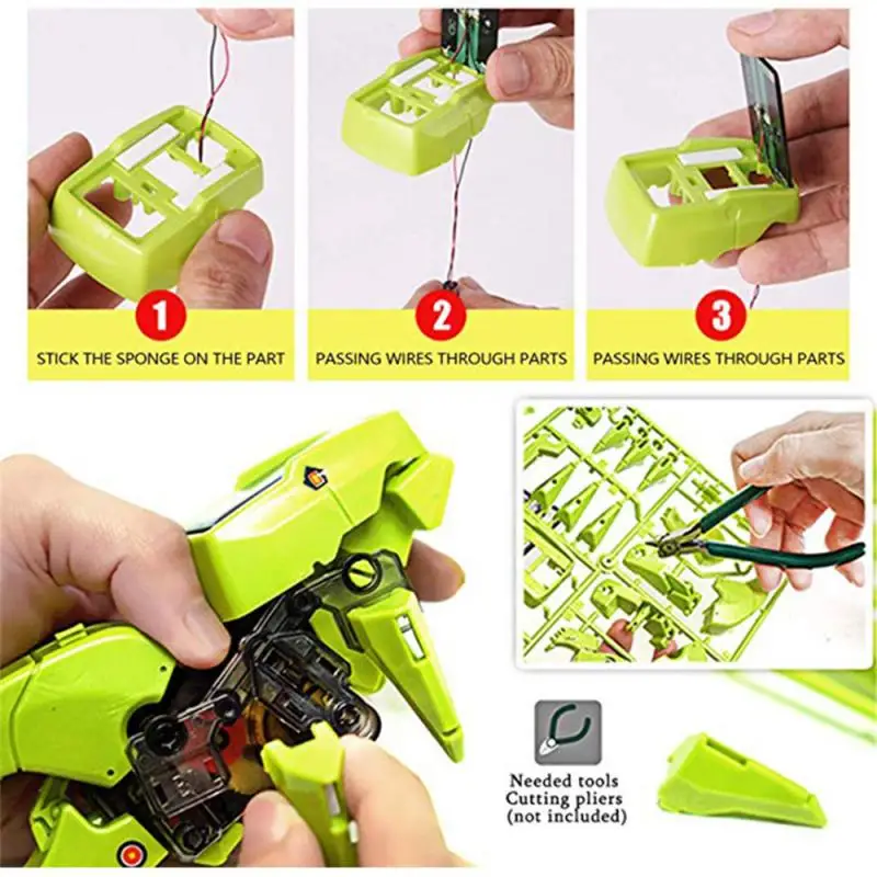 

Creative DIY Solar Dinosaur Assembled Toy 3 In 1 Science And Educational Self-assembled Deform Dinosaur Model Toy For Kids Boys