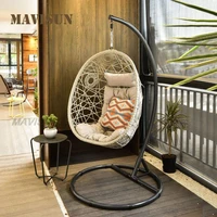 outdoor courtyard simple hanging basket rattan chair indoor living room balcony bedroom single lazy leisure swing rocking chairs