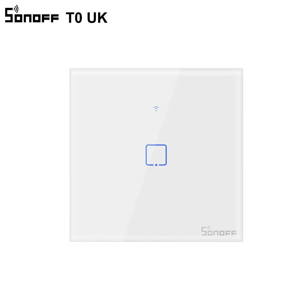 Itead SONOFF TX T0 UK Wifi смарт светильник со стеклянным экраном сенсорная панель