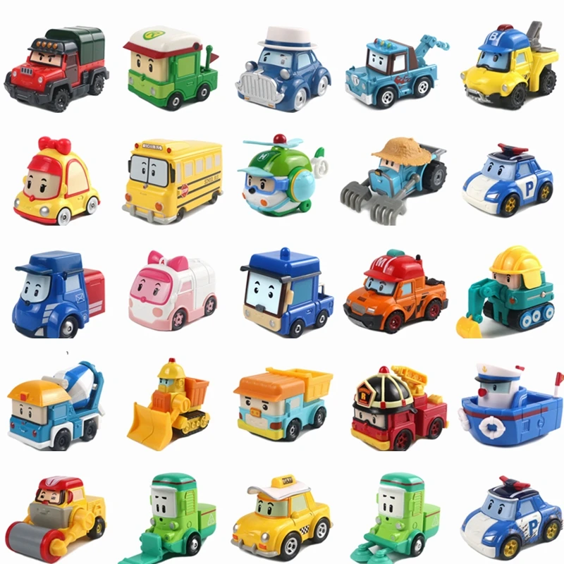 

Экшн-фигурки «Робокар» для детей, корейский робот поли, Рой, Хэлли, металлическая мультяшная Игрушечная модель автомобиля, подарок для дете...