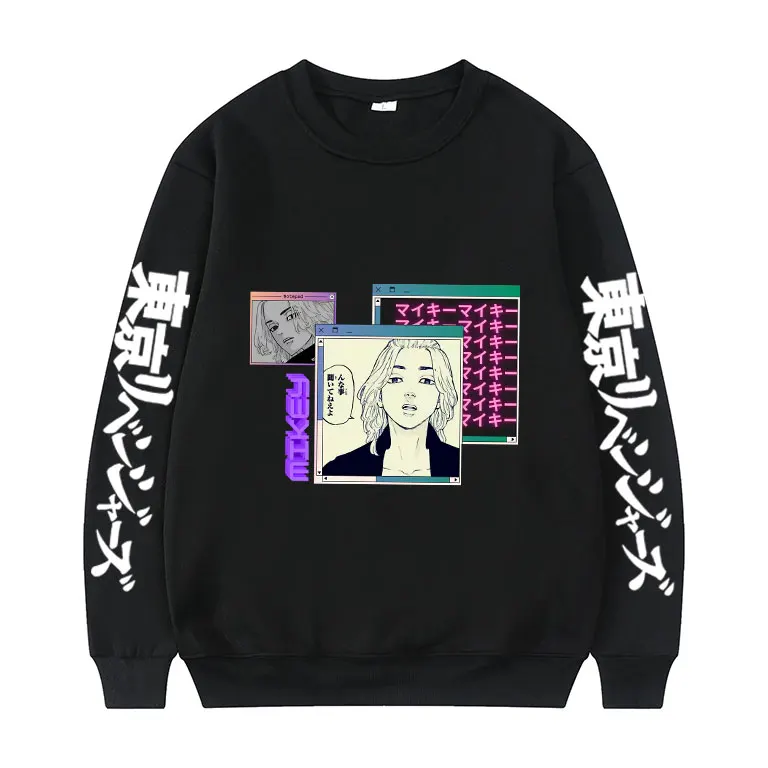 

Original Anime Style Clothing Tops Japan Manga Clothes Tokyo Revengers Pattern Print Sweatshirt Men Women Comfortable Pullover