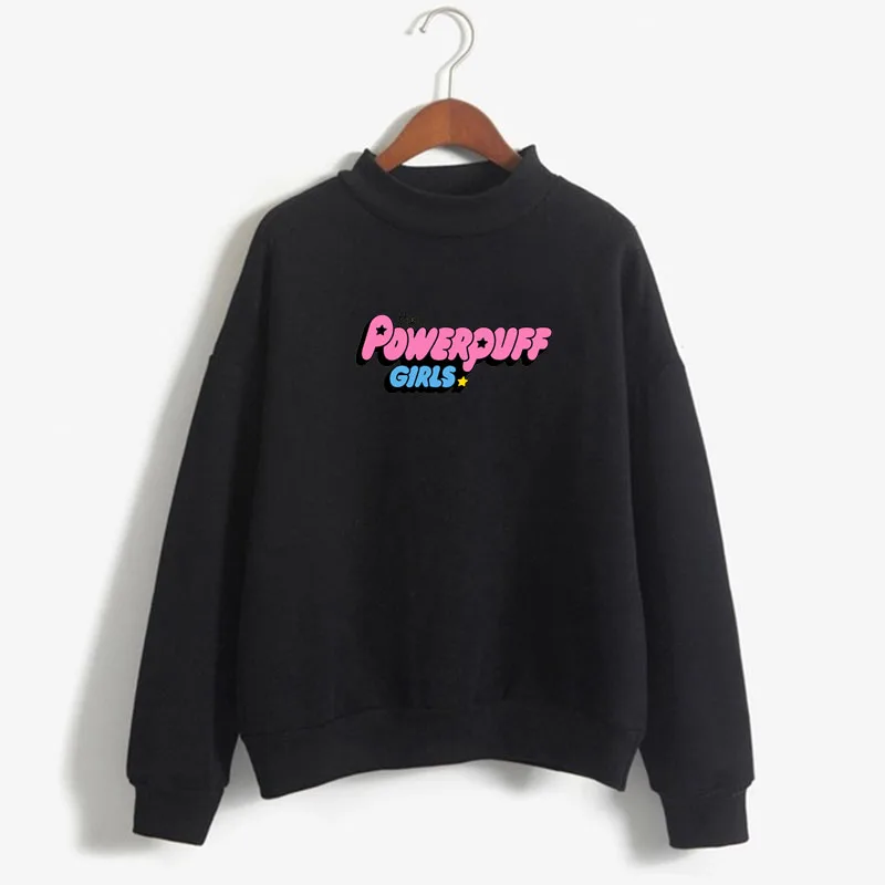 Толстовка для девочек Kawaii The Powerpuff Harajuku, топ с капюшоном, женская модная одежда