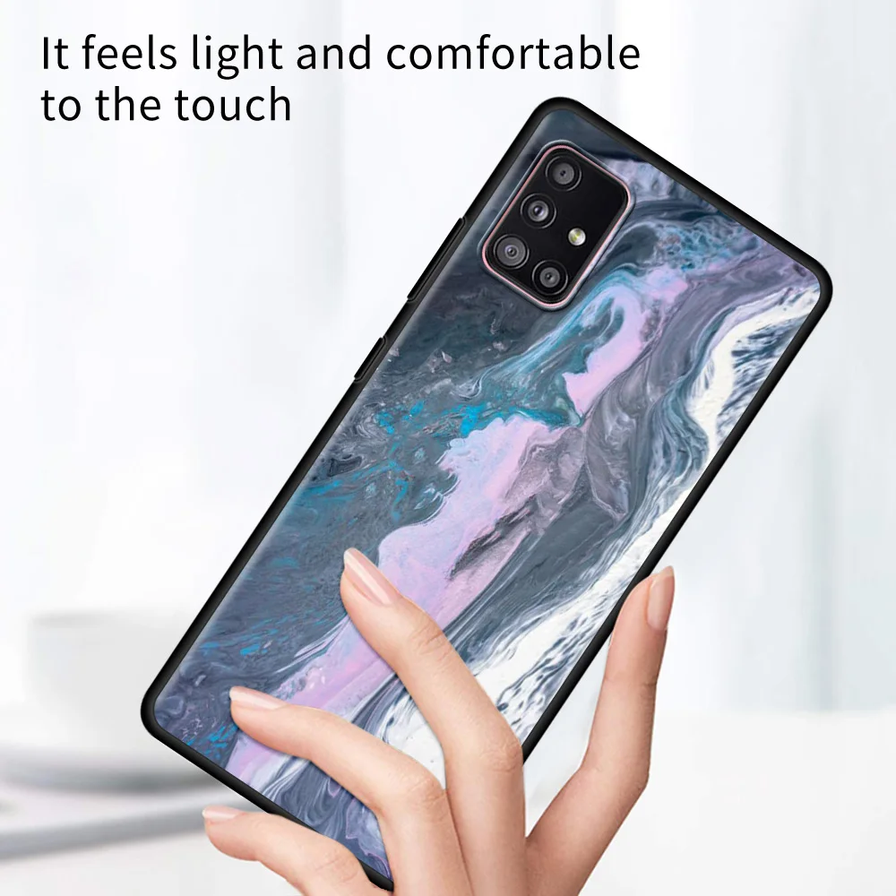 

Art Geometry Marble Phone Cover For Samsung A71 A51 A52 A12 A21s A21 A32 A91 A72 A42 A41 A31 A11 Case TPU Fundas Soft Capa