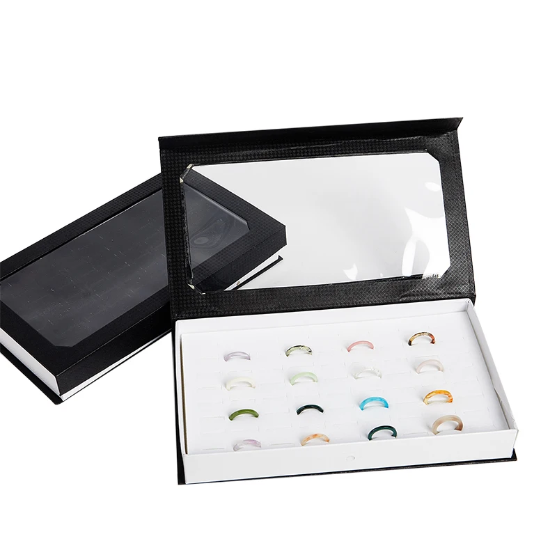 

1 шт., бархатная коробка для ювелирных украшений, 72 слота