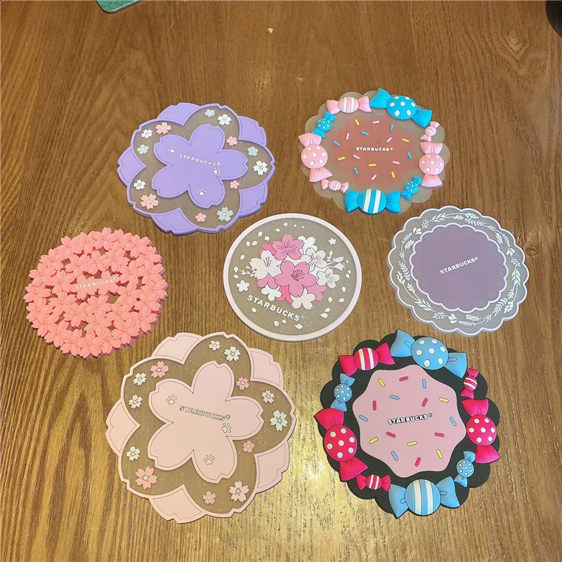 Милые силиконовые подставки в форме сакуры бытовые термостойкие цветущей вишни