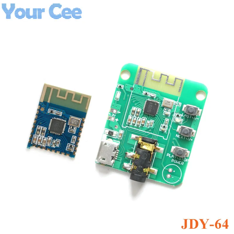 JDY 64 Bluetooth модуль стерео аудио Плата низкой мощности без потерь Micro Port усилителя