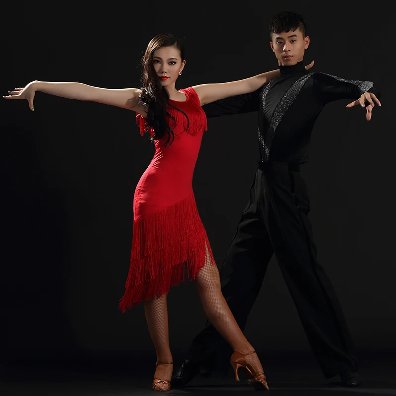 

2022 Lady new Latin Dance Dress Competition Practice Dress Costumes Skirt Performing Dress Adult Ruma Samba Fringed Skirt