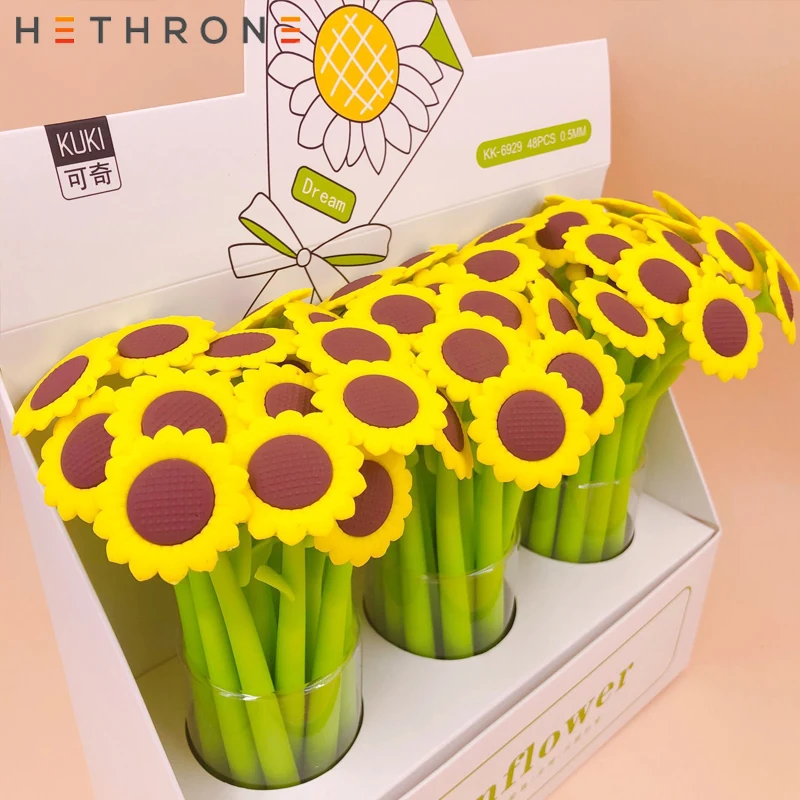 Hethrone 2 шт. желтый солнце подсолнечника письменной форме силиконовая гелевая