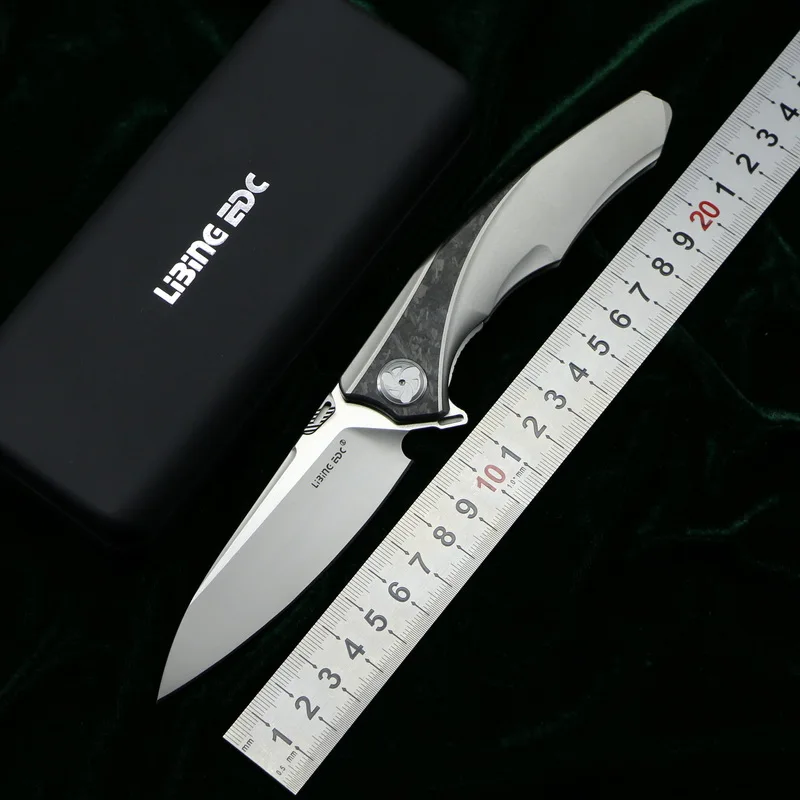 Складной нож LiBing Origina Raptor Flipper карманный клинок S90V с титановой ручкой для кемпинга