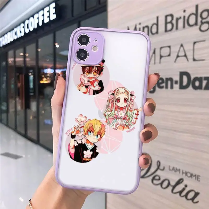 

Nezuko Kimetsu No Yaiba Demon Slayer Phone Cases Matte Transparent for iPhone 7 8 11 12 s mini pro X XS XR MAX Plus cover funda