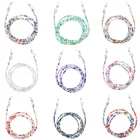 Цветные очки в стиле бохо с защитой от потери, цепочки для очков с бусинами, Нескользящие, для чтения, солнцезащитных очков, подставка для очков, ювелирные изделия