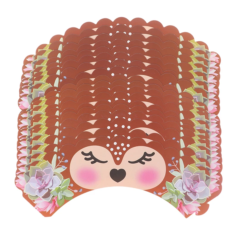 24 комплекта бумажные вставки с рисунком оленя|Товары для украшения тортов| |